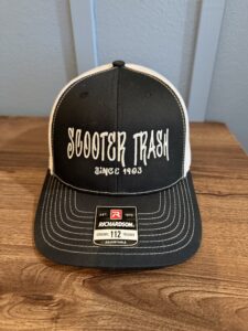 Scooter Trash Hat – Black & White
