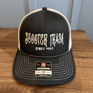 Scooter Trash Hat - Black & White